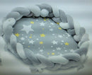 Snugglemoon Braided Baby Lounger Bed - Portable Co-Sleeping Bassinet For Babies