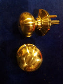 4-Piece Brushed Nickel Egg Oval Handle Knob Door Lock Set