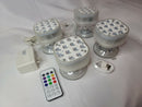 Rechargeable Submersible LED Lights | Homly Pool Lights with Remote | Large Suction