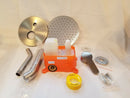 Extra Large Rainfall Shower Head Set Brush Nickel Finish New Open Box