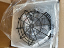 2-Light Black Metal Caged Flush Mount Ceiling Lamp 11 inch Farmhouse