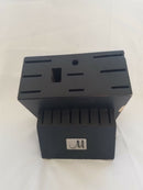 Black Wooden Knife Block Only 18 Slot Storage