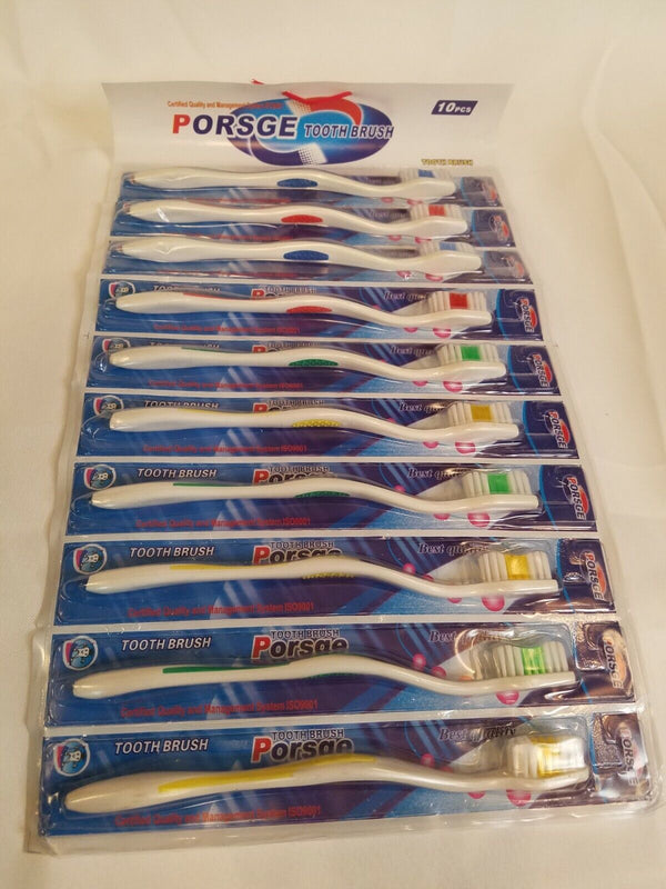 Porsge Toothbrushes 10 Pack