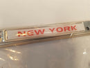 NY Giants Chrome License Plate Frames: Upscale Set for Fans