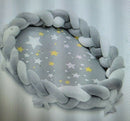 Snugglemoon Braided Baby Lounger Bed - Portable Co-Sleeping Bassinet For Babies