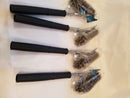 Four Bbq Grill Brush Scrubber Barbecue Stainless Steel Wire Cleaner New