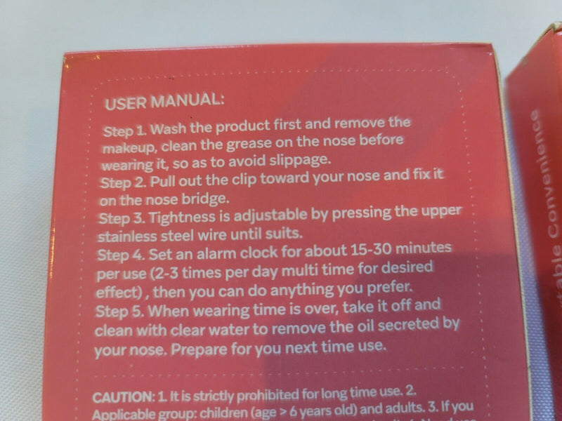 3 Nose Up Shaping Shaper Clip Lifting Bridge Beauty Face Corrector 30 Minutes/D