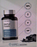 4 Horbaach Methyl Folate 1000 Mcg 200 Capsules x 4= 800  Exp 3/26