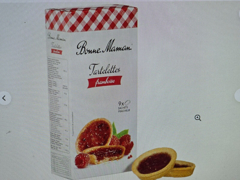 Bonne Maman Tartlets Raspberry 4.76 Oz (Pack Of 12 x 9 each)