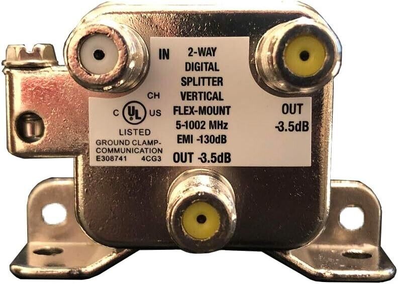 5 Extreme 2-way Digital Splitter Vertical Flex-mt 5-1002MHz EMI-130dB OUT-3.5dB