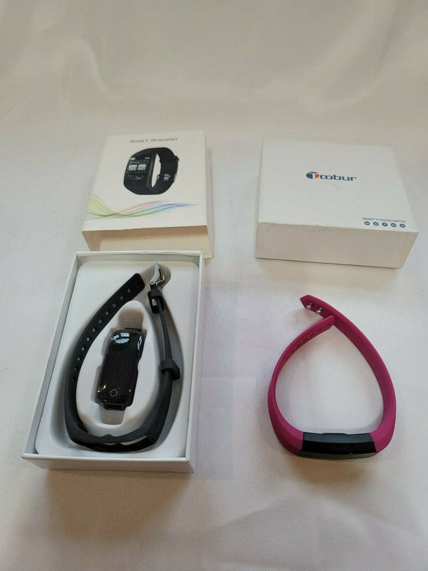 2 Activity Trackers -Smart Bracelet --Toobur & Smart Bracelet