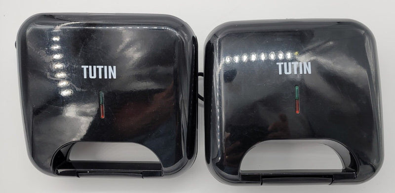 2 Tutin  Mini Waffle Makers  9" x 9"