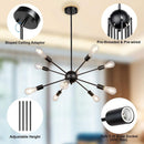 Sputnik Chandeliers 10-Light Modern Pendant Light + Floor Lamp