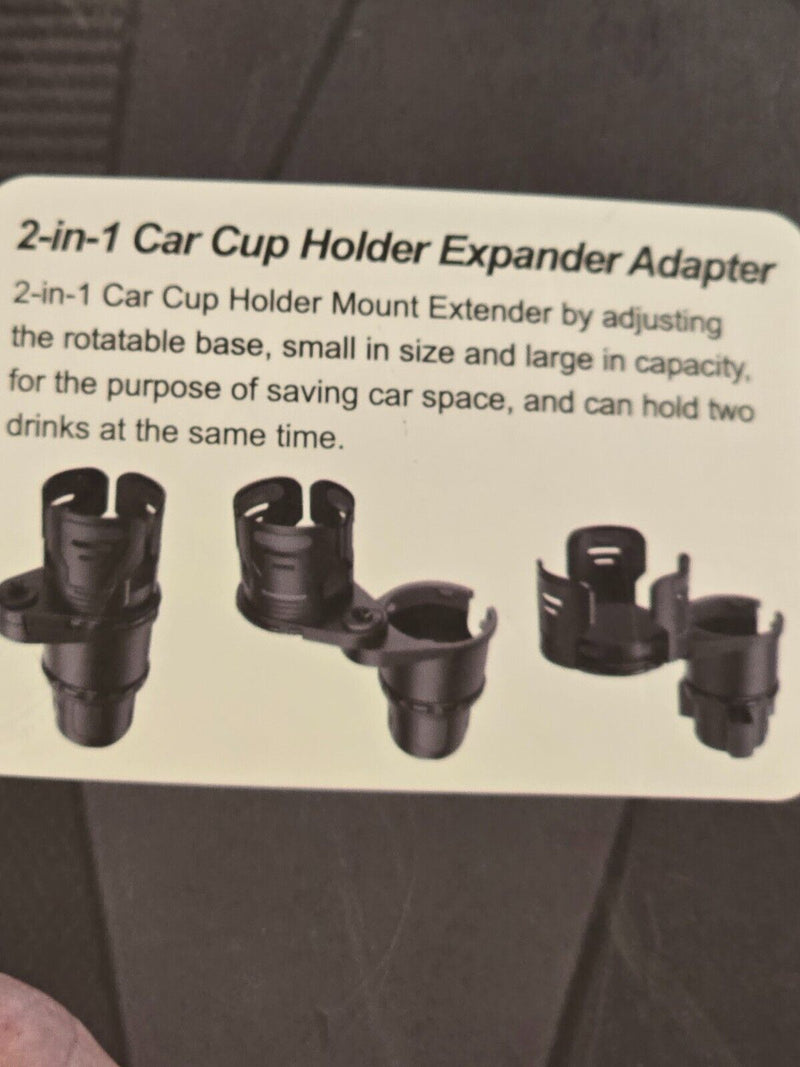 For Car 2 in 1 Cup Holder Expander, Dual Cup Holder Expander Car Multifunctional