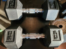 NEW 25 Lbs Dumbbells Rubber Coated Hex Pair -TOTAL 50lbs