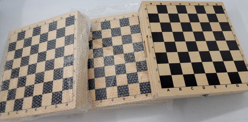 3 Chess Plus w Board & Peace's & Sling Games Fast Sling Puck Table Super Winner