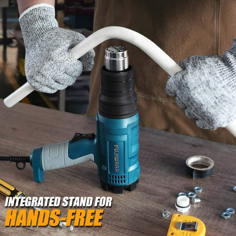 Heat Gun Kit 2000W with Dual-Temperature 5 Nozzles,Hot Air Gun 122ᵒF-1022ᵒF...