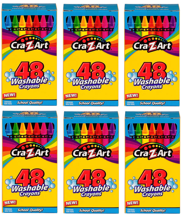 (15) Bx Cra-ZArt 48 Wash Crayons School Quality Non Toxic Coloring Quality Lot
