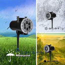 LED Projector Snowfall Light Christmas Laser Outdoor Landscape Xmas Lamp US Plug