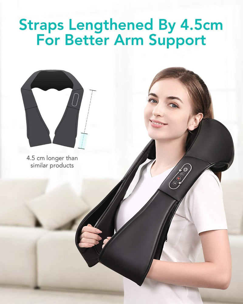 NAIPO Shiatsu Neck and Shoulder 3D Rotating Massager with Heat NEW