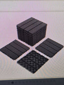 domi  Patio Deck Tiles,  Outdoor Flooring, 9 Pcs One, dark Grey