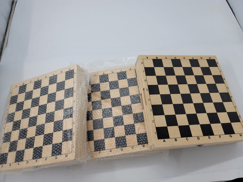 3 Chess Plus w Board & Peace's & Sling Games Fast Sling Puck Table Super Winner