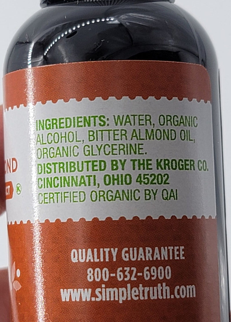 6 Pack Simply Organic Almond Extract Certified Organic 2 oz bottle BB: 2/2024