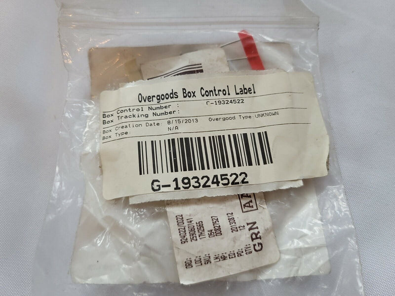overgoods box control label g-19324522