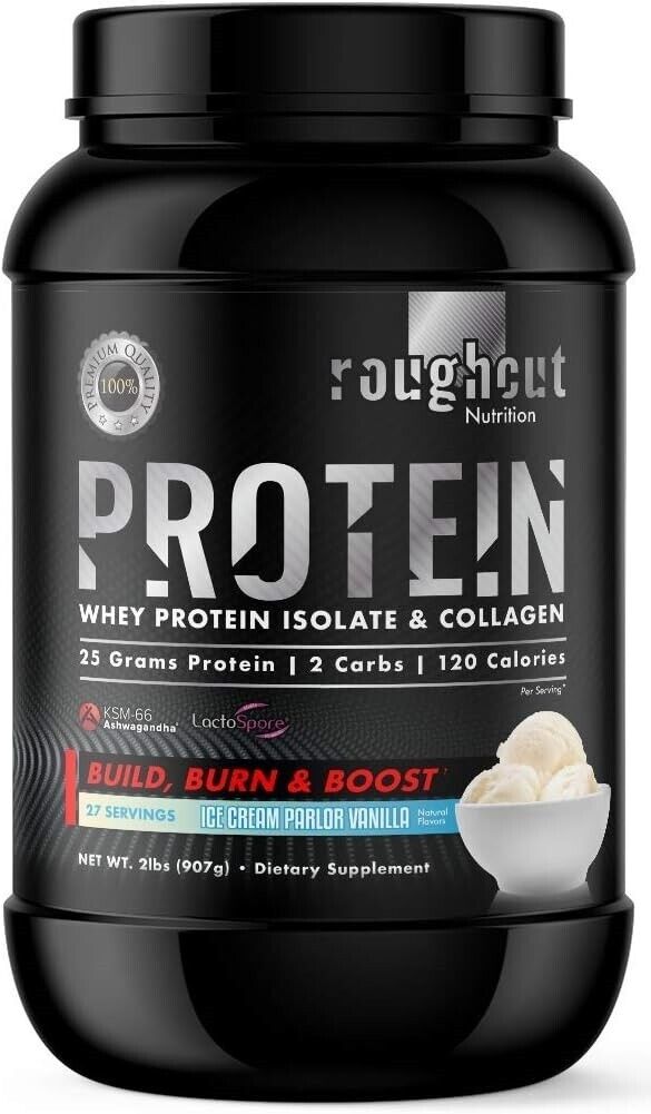 ROUGHCUT WHEY PROTEIN ISOLATECOLLAGEN25 Grams Protein I 2 Carbs120 Calories