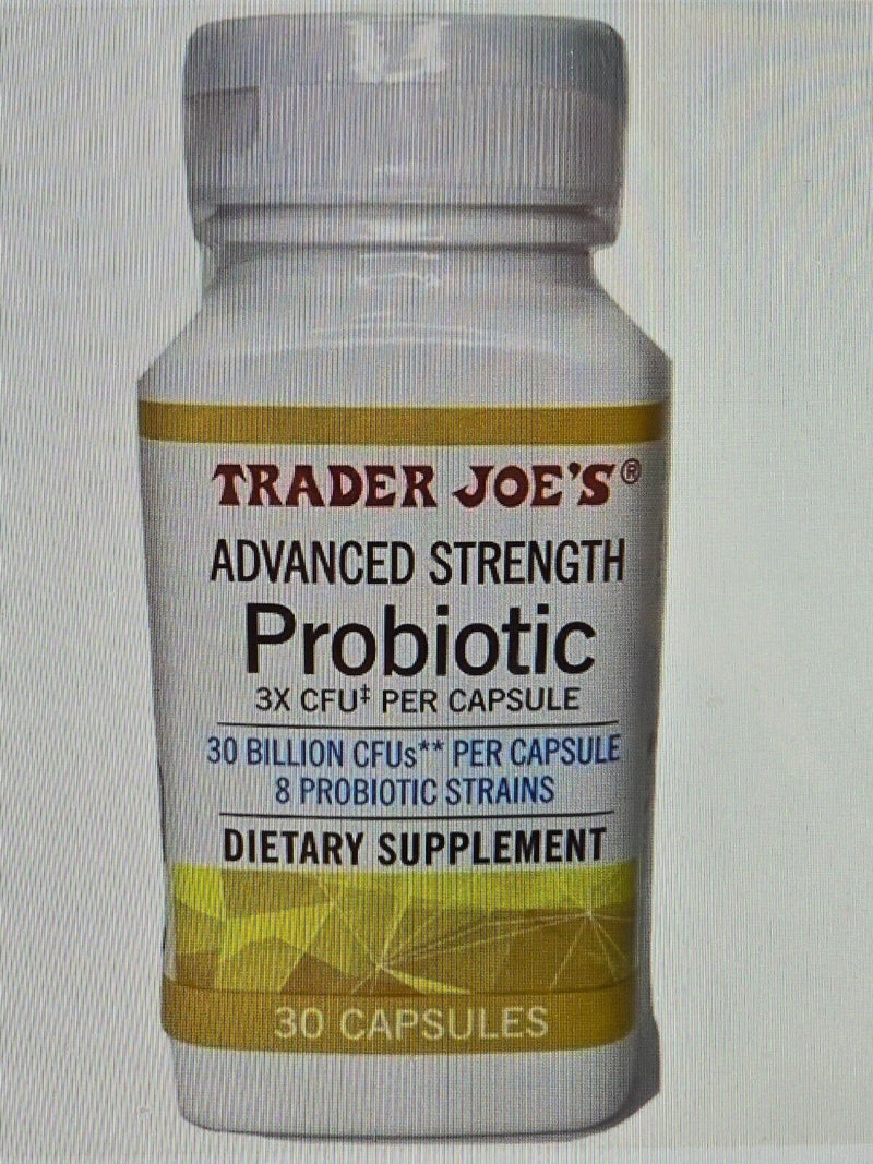 4 bottles Trader Joe's Advanced Strength Probiotic 30 Capsules In Bottle x4