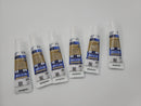 Six 6 GE ADVANCED Silicone KITCHEN & BATH Projects 2.8 oz. WHITE Waterproof NEW!