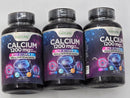 3 Nature's 1200mg Calcium w/ Vitamin D3  120 softgels BB Dec 2026