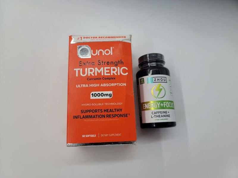 Qunol Extra Strength 1000mg Turmeric Curcumin Complex - 60 Vegetarian Capsules