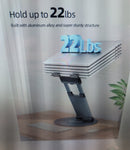 Nulaxy Telescopic 360 Rotating Laptop Stand for Desk Adjustable Height A-Gray