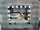 Hollywood Makeup Mirror w 12 Dimmable Vanity Lights  27.4" x 20.47" wbk-5846-12d