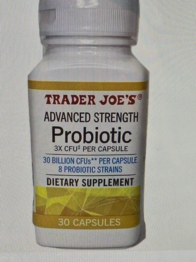 10 bottles Trader Joe's Advanced Strength Probiotic 30 Capsules In Bottle x 10