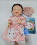 Reborn Baby Doll Lifesize 19” Doll Girl w Certificate! Hoomai Designer