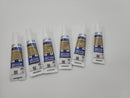 Six 6 GE ADVANCED Silicone KITCHEN & BATH Projects 2.8 oz. WHITE Waterproof NEW!