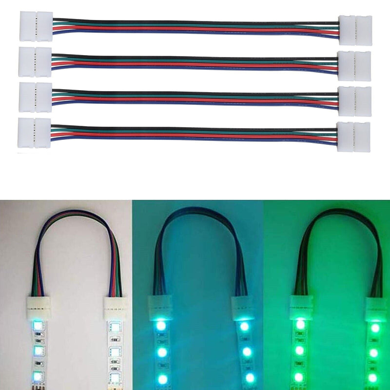 LED PCB RGB Turn Connector 20 Units 5 Packs with 4 Units Per Package Strip to St