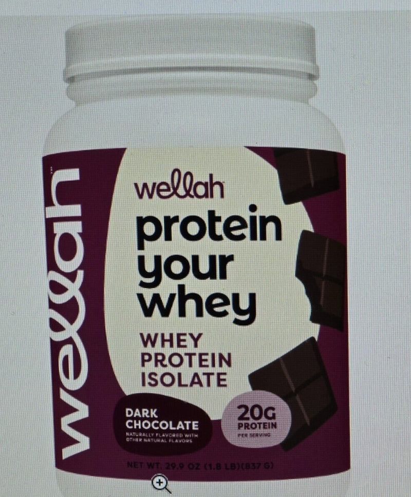 3 Wellah Your Whey (30 Servings,  Chocolate) - Whey Protein Isolate Protein