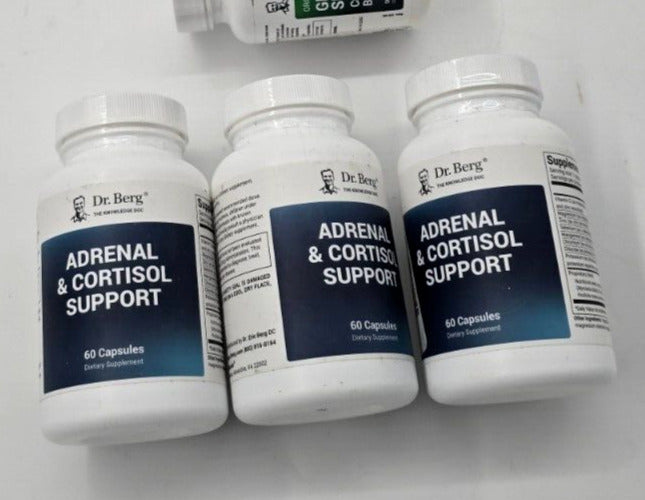 3 Dr Berg Adrenal And Cortisol Supplement 60 x 3 Caps, Support Mood And Stress