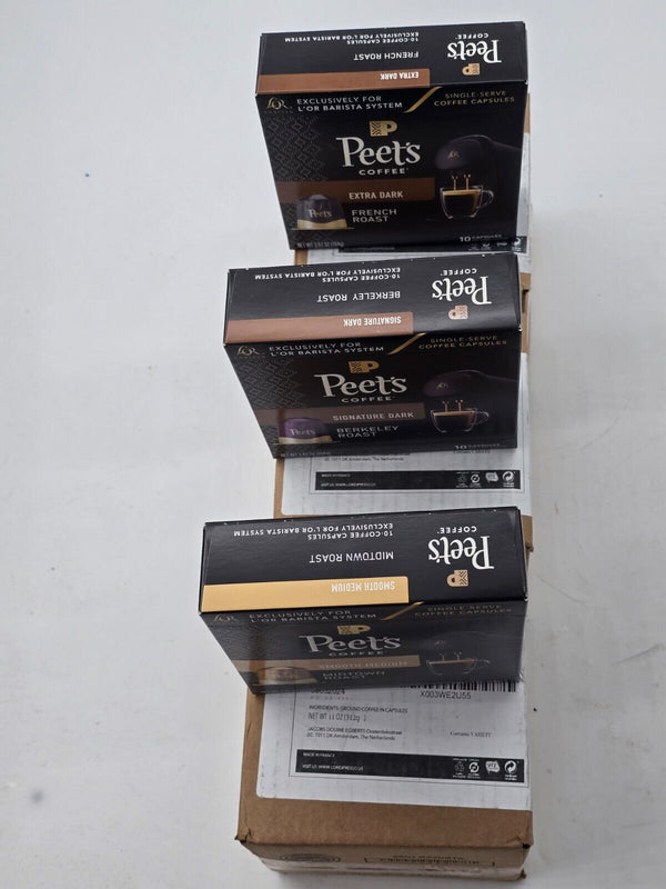 3 Boxes x 30 L'OR Barista Coffee Pods=90 Pods Variety Pack