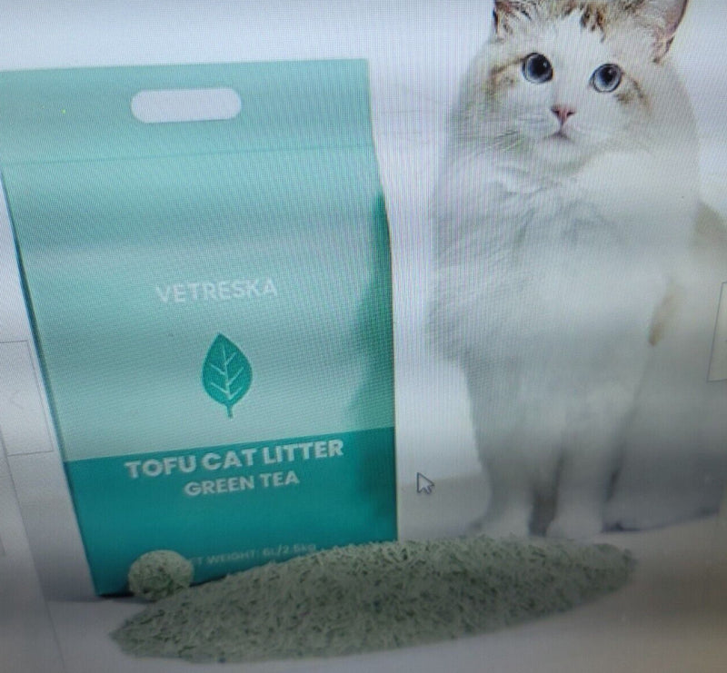 3 Tofu Cat Litter Natural Eco-Friendly Pretty Kitty Litter Flushable Clumpn