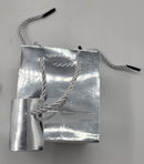50 Gift Bag 4.5" x 4" x 3” small Glossy Silver Paper Gift Bag- New. Very upscale