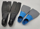 NEW Cressi Rondinella 39/40 Snorkel Fins - Black + Speedo Snorkel Finns Small