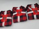 3 Sets Kids Pajamas Red & Black Buffalo Check Flannel Pajamas Set Size 5 Kids
