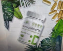 Saw Palmetto Supplement 5000mg with Pumpkin Seed, 300 Capsules +Herbame Mullein