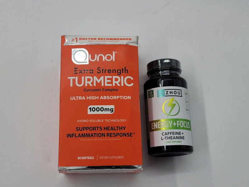 Qunol Extra Strength 1000mg Turmeric Curcumin Complex - 60 Vegetarian Capsules