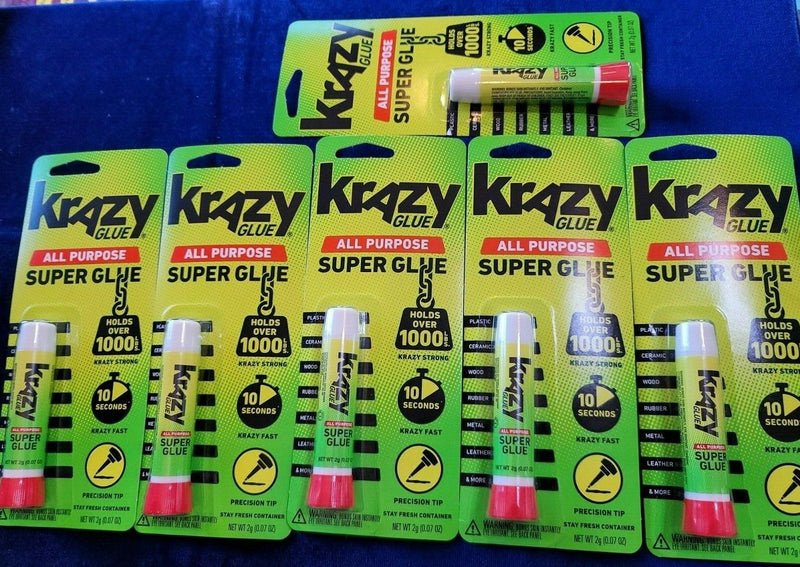 16 Pack Krazy Glue Instant strong Super Glue All Purpose 0.07oz, Free Shipping.