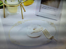 359pcs Nervure 260PCS White & Gold Plastic 8" Plates & 99PCS of Gold Plast/Ware